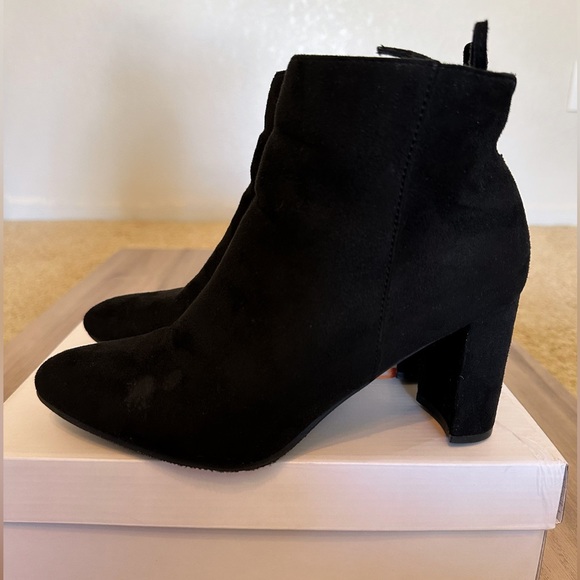 Faux Suede Ankle Boots - Picture 6 of 8